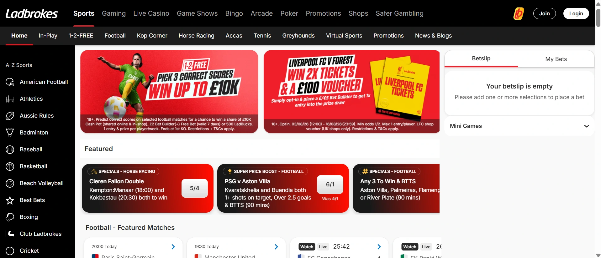 Ladbrokes sport